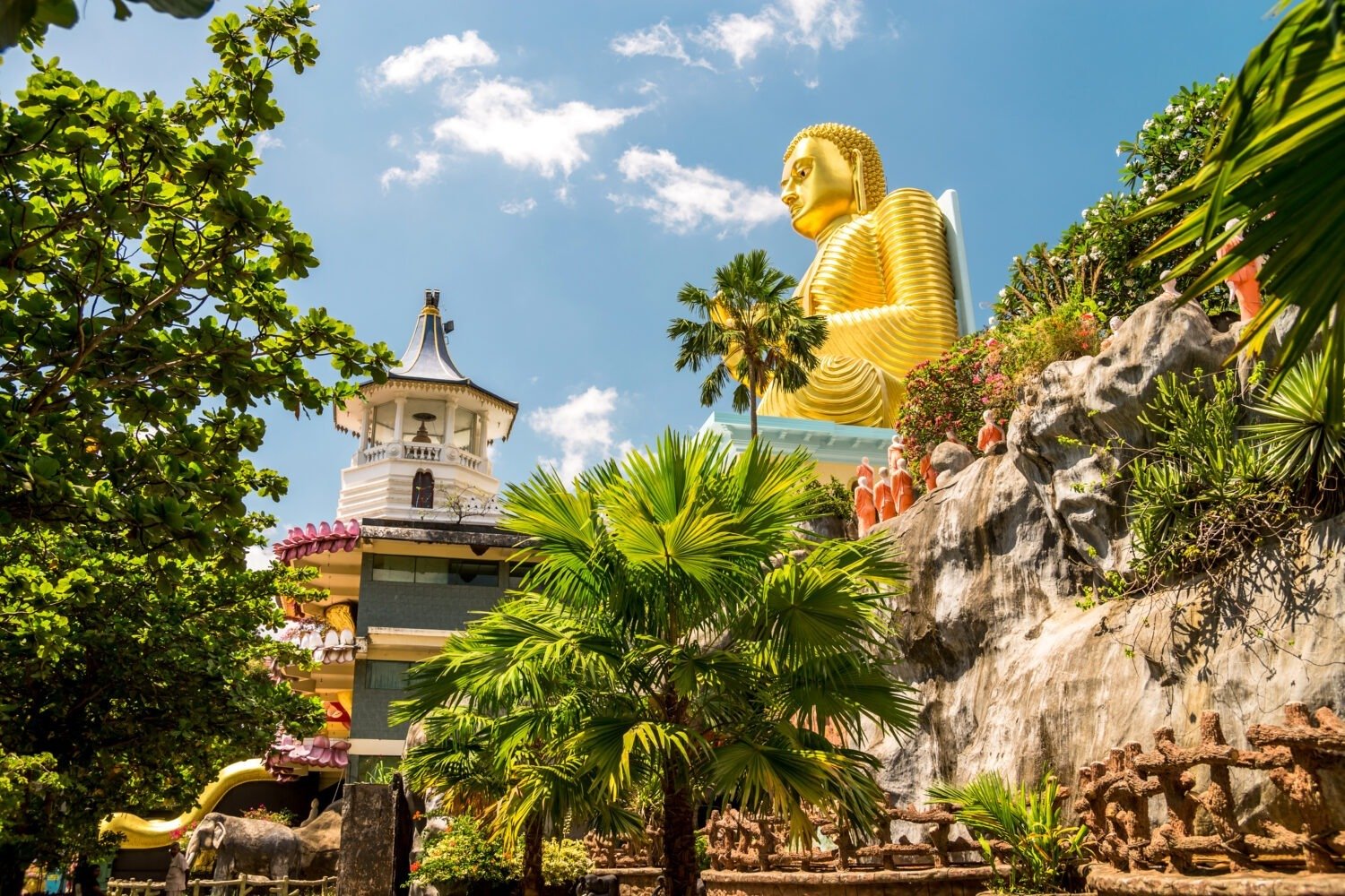 Picture of Cave in Dambulla, Sri Lanka.