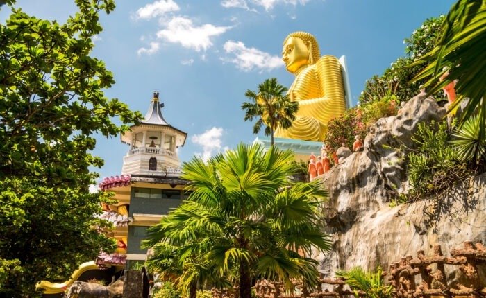 Picture of Cave in Dambulla, Sri Lanka.