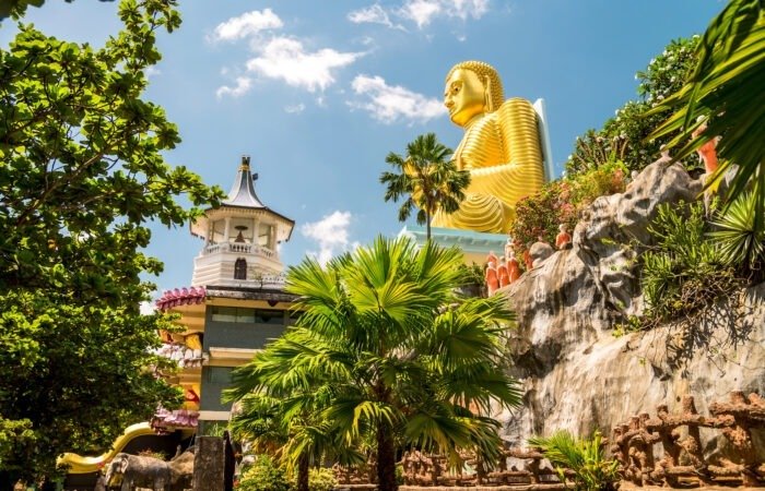Picture of Cave in Dambulla, Sri Lanka.