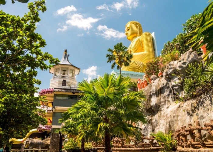 Picture of Cave in Dambulla, Sri Lanka.