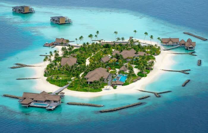 The private island of Waldorf Astoria Maldives Ithaafushi