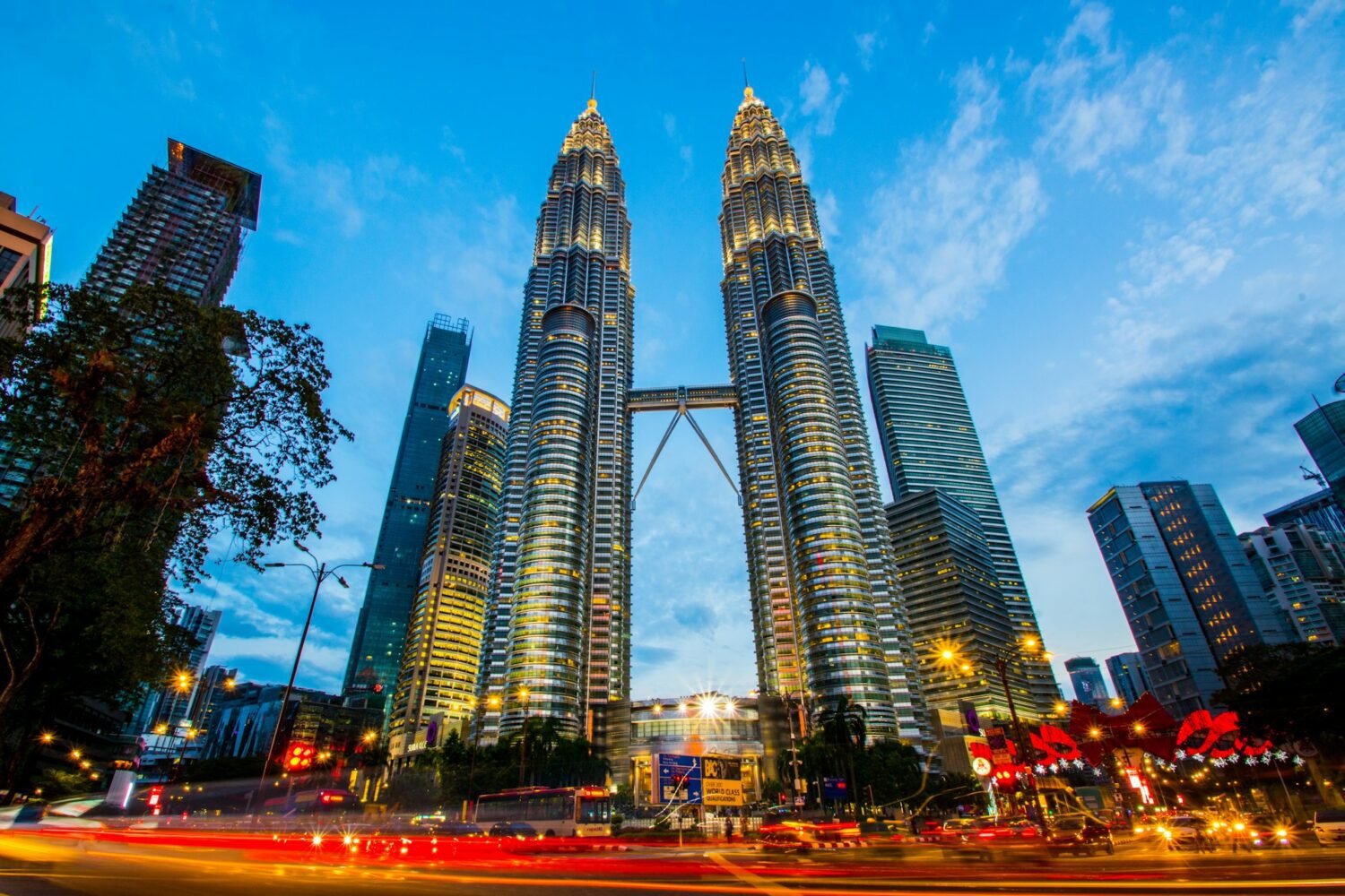 Evening picture of Twin Tower, Kuala Lumper