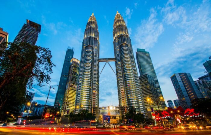Evening picture of Twin Tower, Kuala Lumper